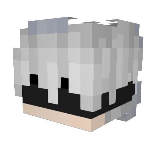_kwz Minecraft avatar head, 3D render