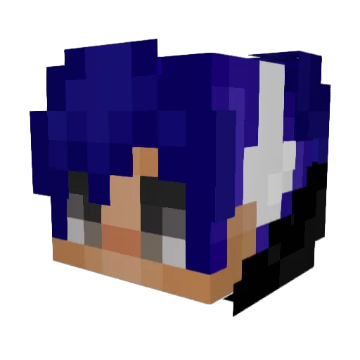 _kx8 Minecraft avatar head, 3D render