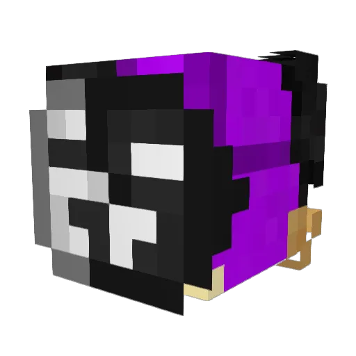 _kyap_ Minecraft avatar head, 3D render