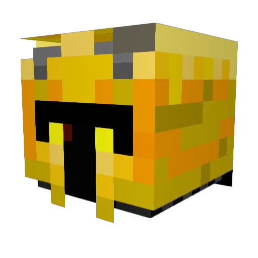 _lTing Minecraft avatar head, 3D render