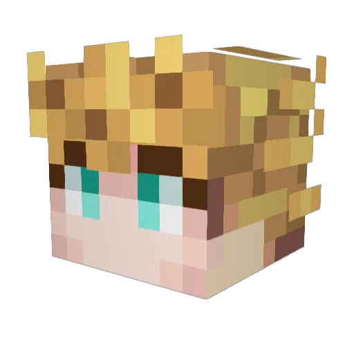 _labrynth_ Minecraft avatar head, 3D render