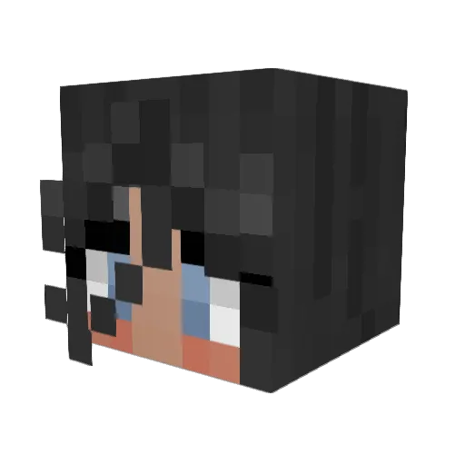 _lacie_ Minecraft avatar head, 3D render