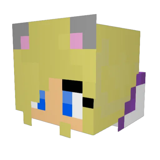 _lady_googoo Minecraft avatar head, 3D render