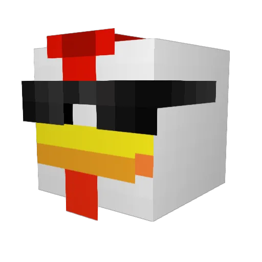 _leeman Minecraft avatar head, 3D render