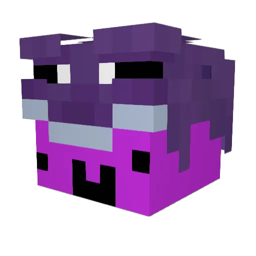_leemin_ Minecraft avatar head, 3D render