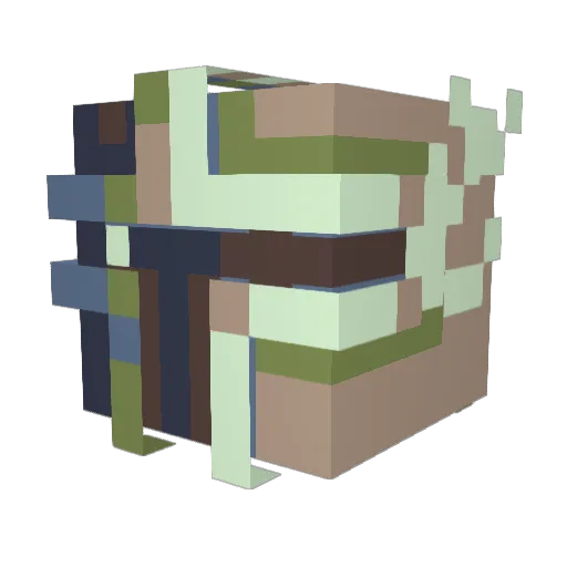 _legham_ Minecraft avatar head, 3D render