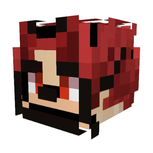 _lemob_ Minecraft avatar head, 3D render