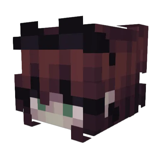 _lenxa_ Minecraft avatar head, 3D render