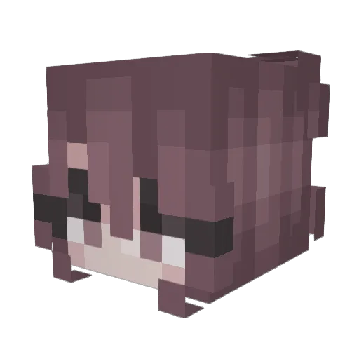 _lepidolite Minecraft avatar head, 3D render