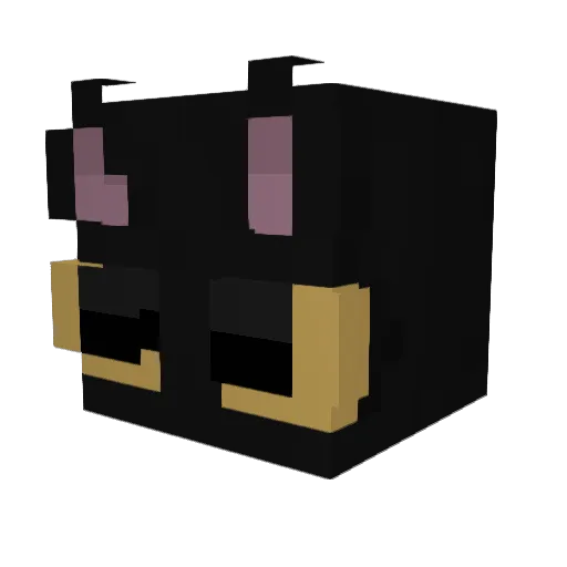 _leux Minecraft avatar head, 3D render