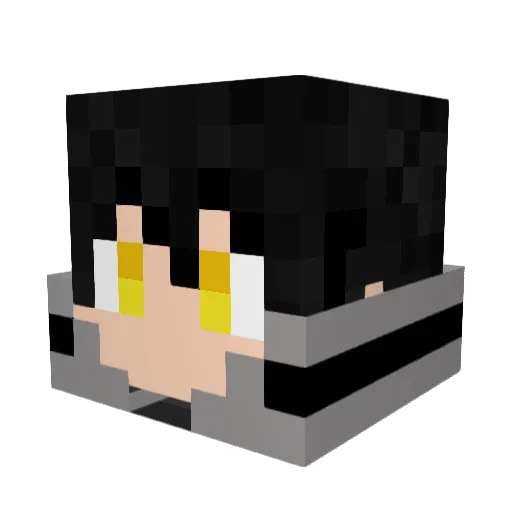 _levy_alves_ Minecraft avatar head, 3D render