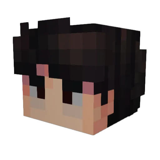 _liann Minecraft avatar head, 3D render