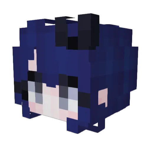 _liharu05 Minecraft avatar head, 3D render