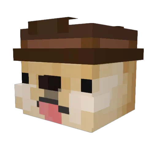_lilMaia_ Minecraft avatar head, 3D render