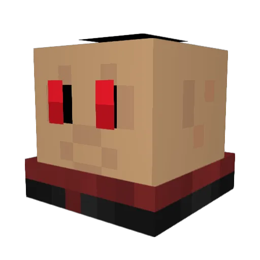 _lil_domy_ Minecraft avatar head, 3D render