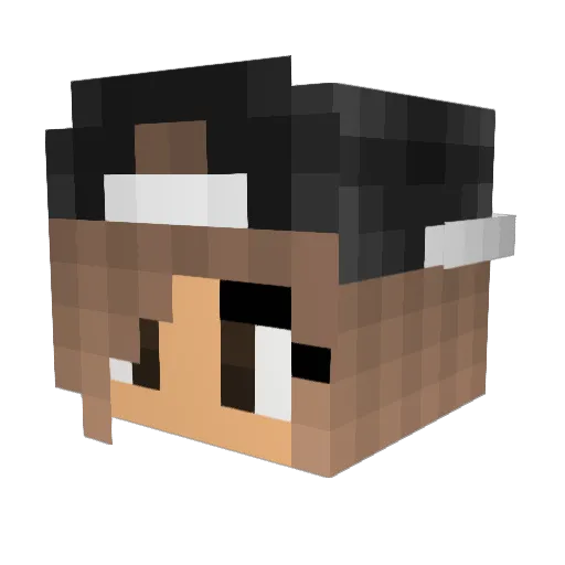 _lindaa Minecraft avatar head, 3D render