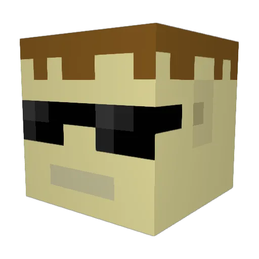 _link_2012_ Minecraft avatar head, 3D render