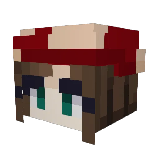 _lisa_anelis_ Minecraft avatar head, 3D render