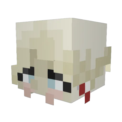 _lisbona_ Minecraft avatar head, 3D render