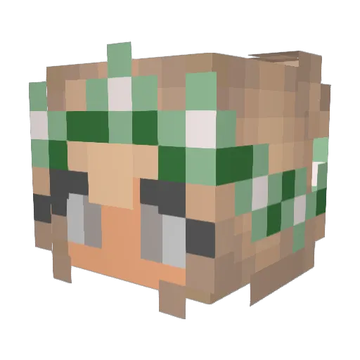 _liv_____ Minecraft avatar head, 3D render