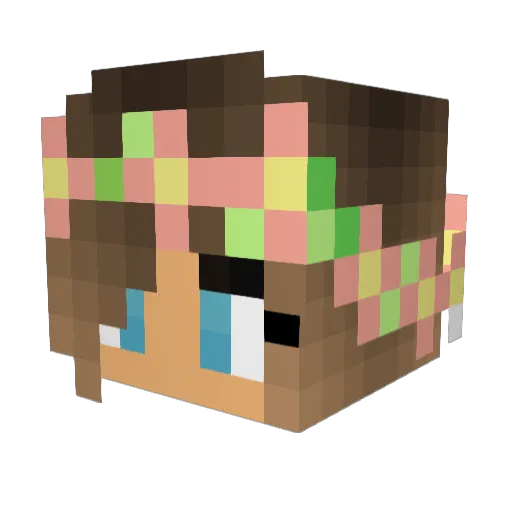_livloo_ Minecraft avatar head, 3D render