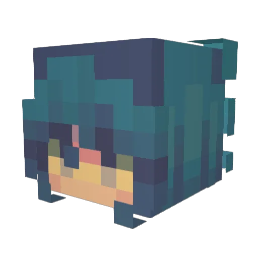 _livo Minecraft avatar head, 3D render
