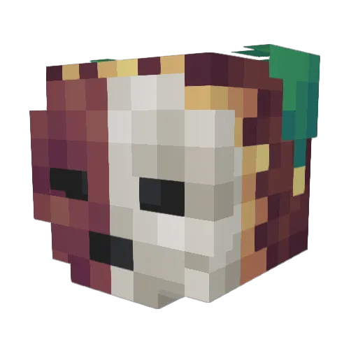 _lolgame_ Minecraft avatar head, 3D render