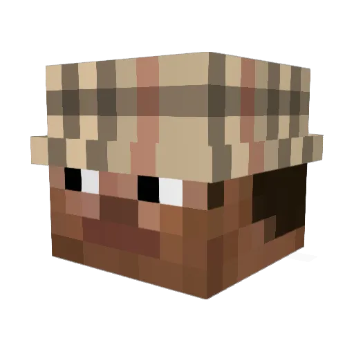 _lollomaru_ Minecraft avatar head, 3D render