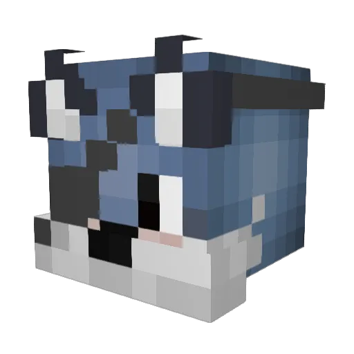 _lonewolfgaming_ Minecraft avatar head, 3D render