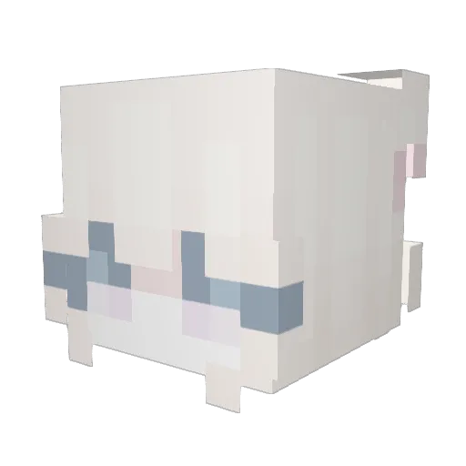 _lori Minecraft avatar head, 3D render