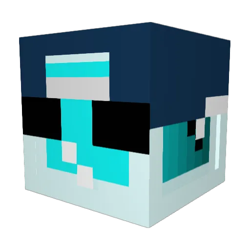 _louis_16 Minecraft avatar head, 3D render