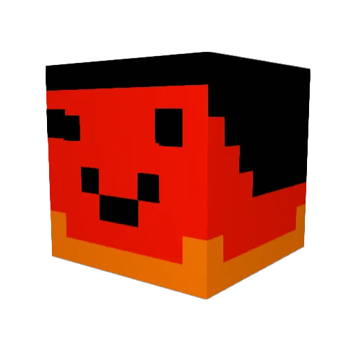 _lucky121 Minecraft avatar head, 3D render