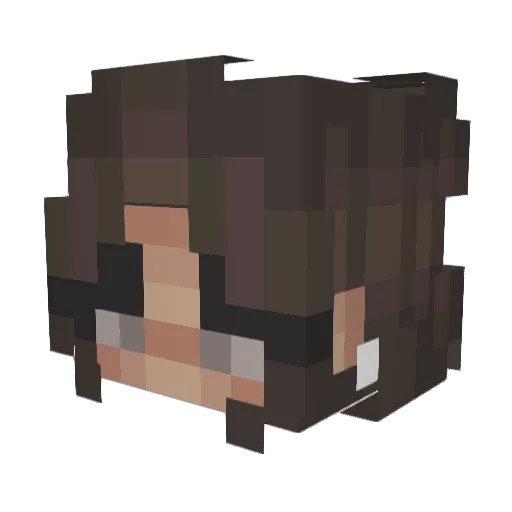 _lucyyyyy_09 Minecraft avatar head, 3D render