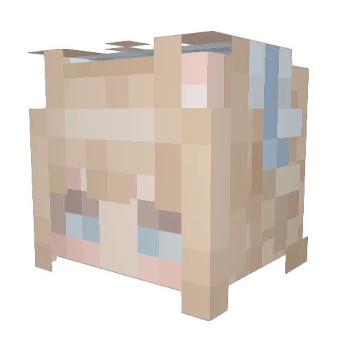 _luna610 Minecraft avatar head, 3D render