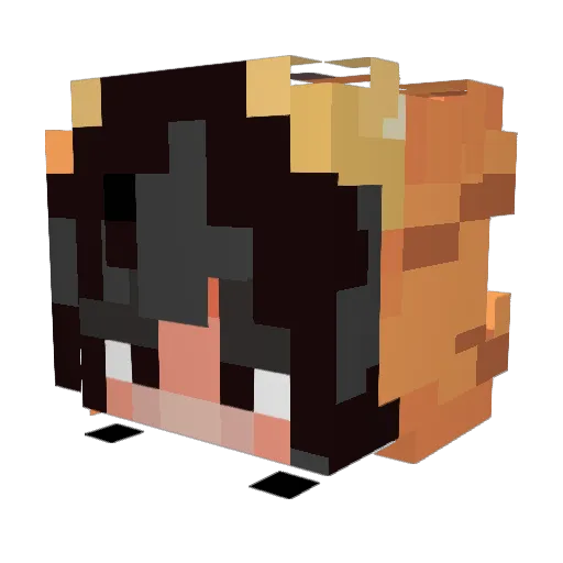 _lyna_ Minecraft avatar head, 3D render