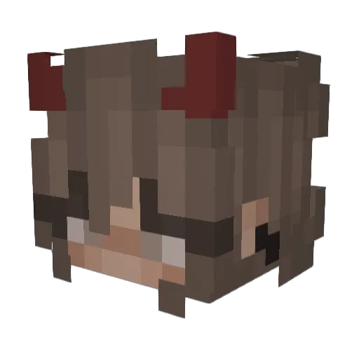 _m0NSTER_02 Minecraft avatar head, 3D render