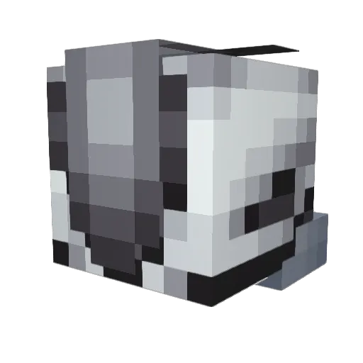 _m3k_ Minecraft avatar head, 3D render