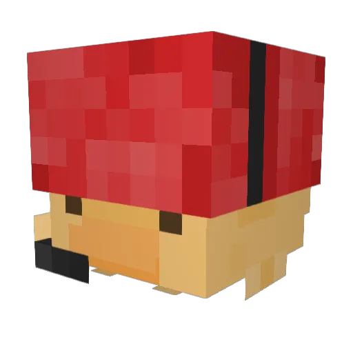 _m4ds Minecraft avatar head, 3D render