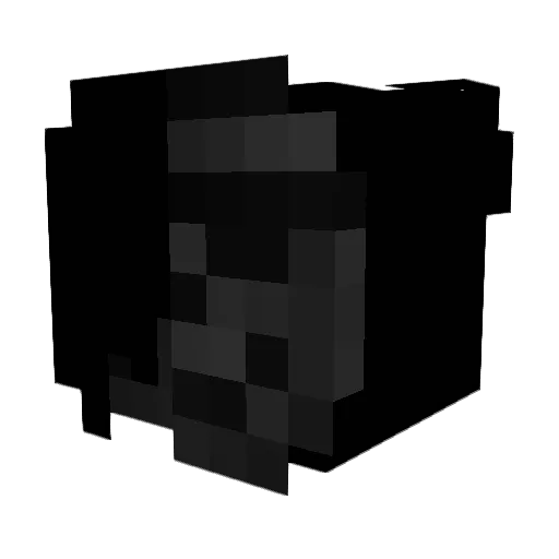 _m7p Minecraft avatar head, 3D render