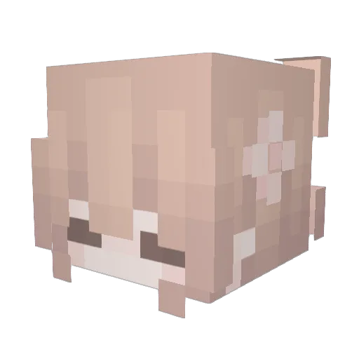 _m_i_n_a_ Minecraft avatar head, 3D render