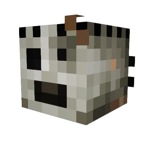 _m_u_s_k_ Minecraft avatar head, 3D render