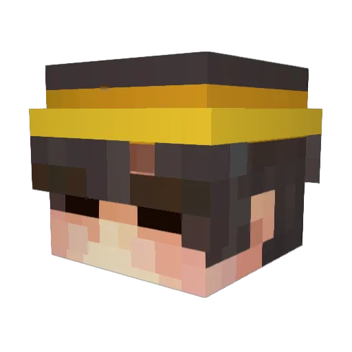 _maanu Minecraft avatar head, 3D render