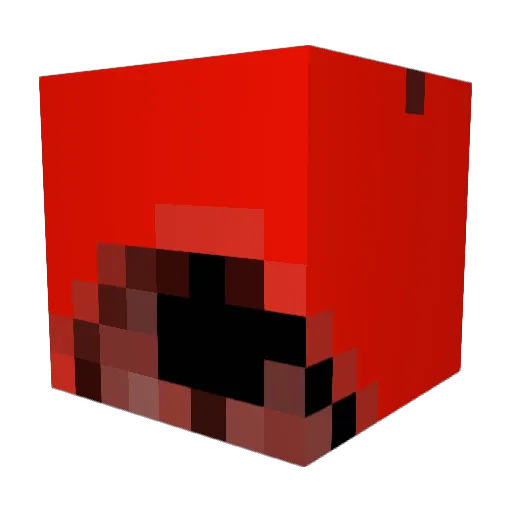_mafew_ Minecraft avatar head, 3D render
