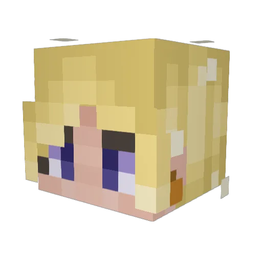 _maplesyrup Minecraft avatar head, 3D render