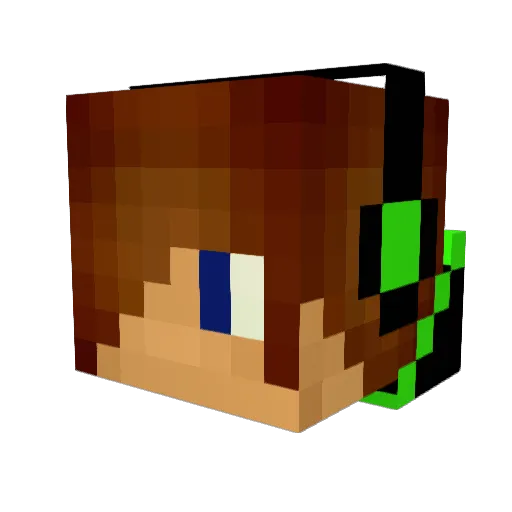 _mara_cz Minecraft avatar head, 3D render