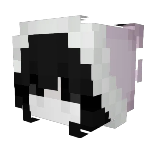_marieeee Minecraft avatar head, 3D render