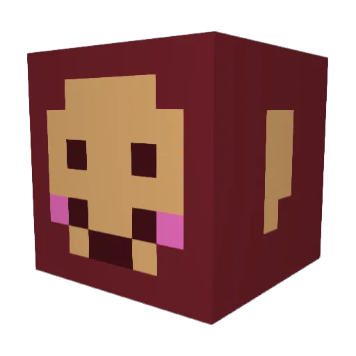 _marinee Minecraft avatar head, 3D render