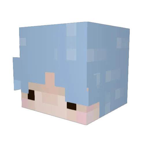 _marktoaye_ Minecraft avatar head, 3D render