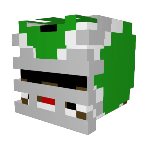 _martinfr Minecraft avatar head, 3D render