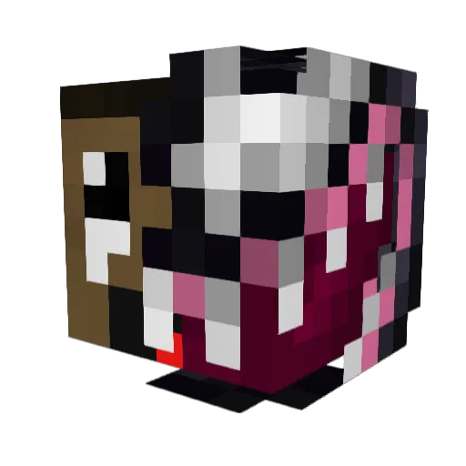 _mats0n Minecraft avatar head, 3D render